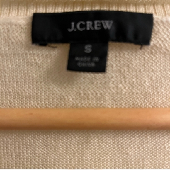 J CREW 100% Linen Knit Loose Fit Crewneck Cream Size S M L XL - Picture 4 of 9